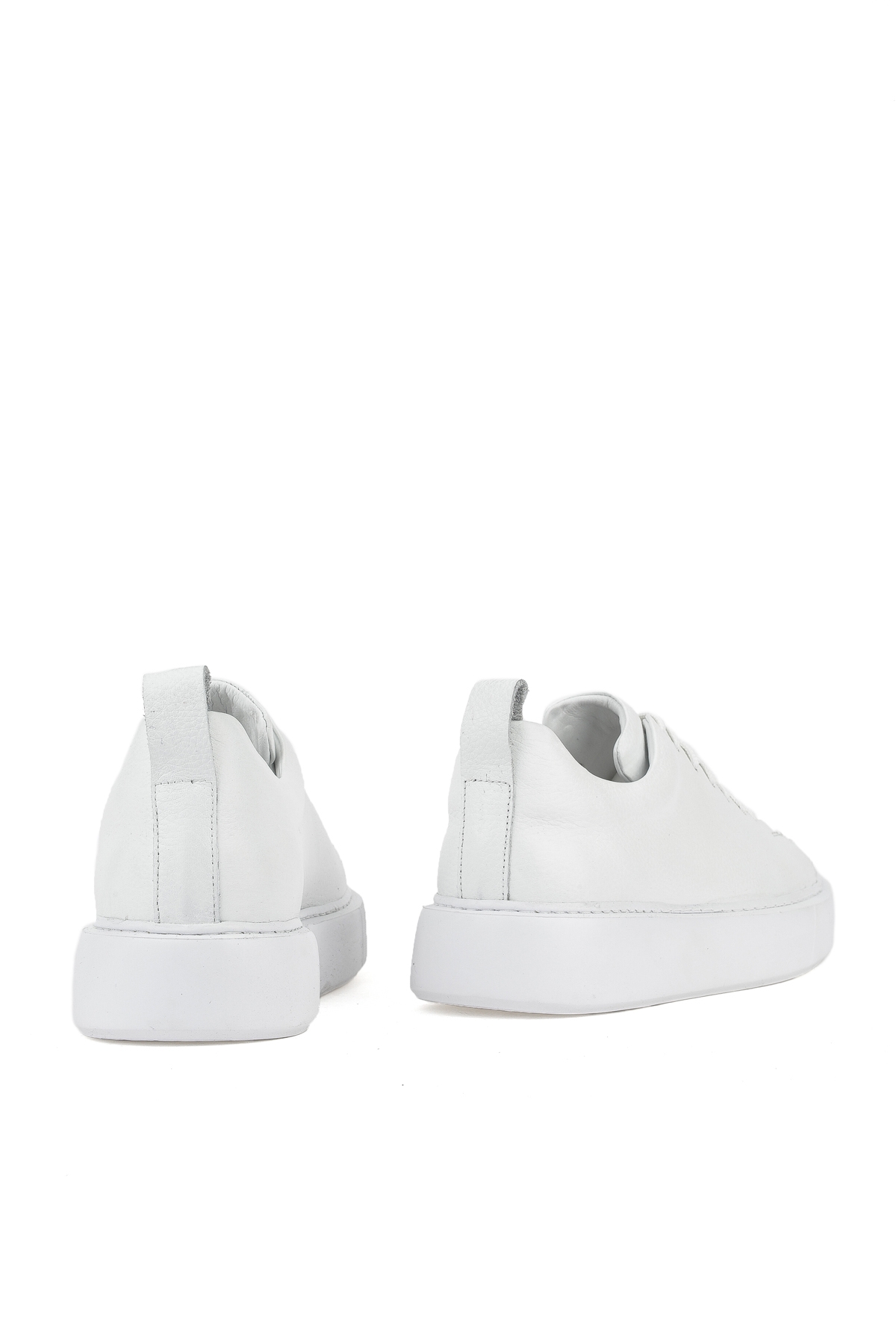 Erkek Hakiki Deri Sneaker 1511026Z875Y Beyaz - Görsel 4