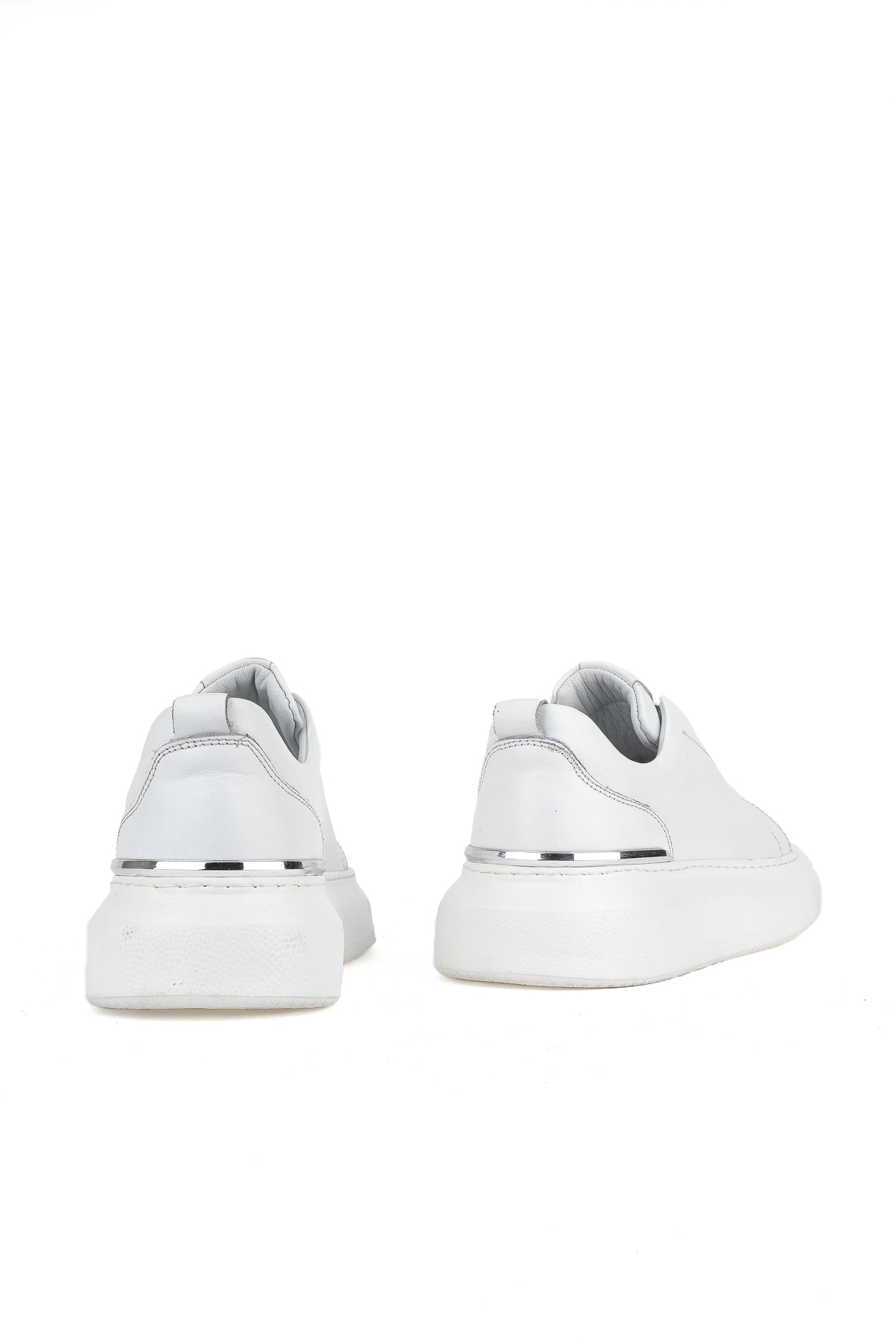 Erkek Hakiki Deri Sneaker 151987Z026 Beyaz - Görsel 4