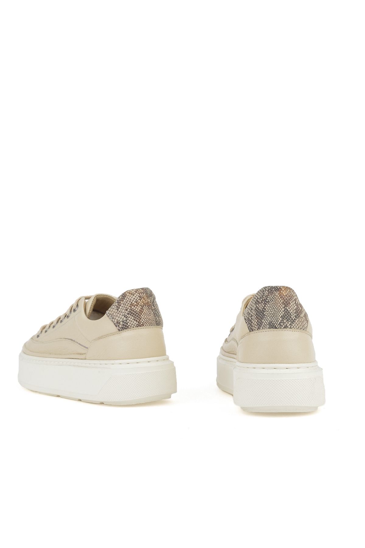Kadın Hakiki Deri Sneaker 1511035Z6200 Krem - Görsel 4