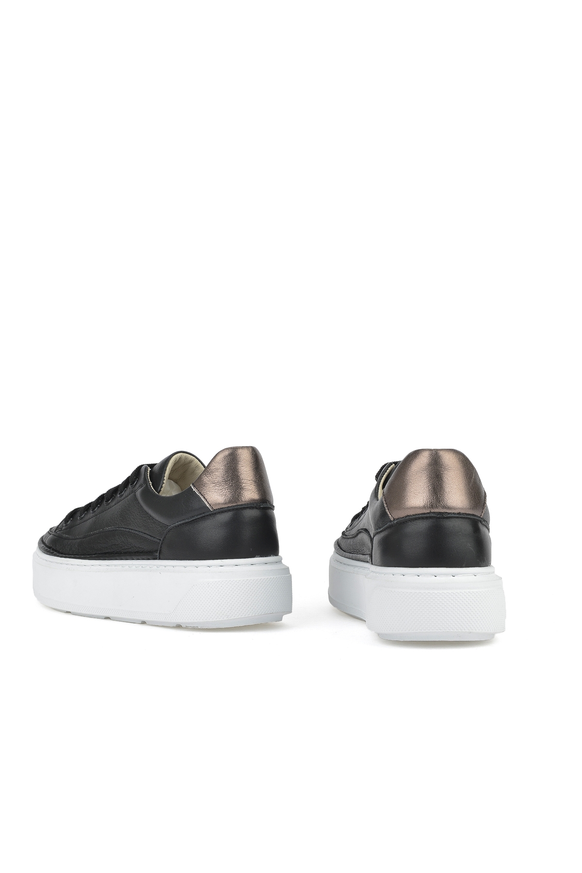 Kadın Hakiki Deri Sneaker 1511035Z6200 Siyah - Görsel 4