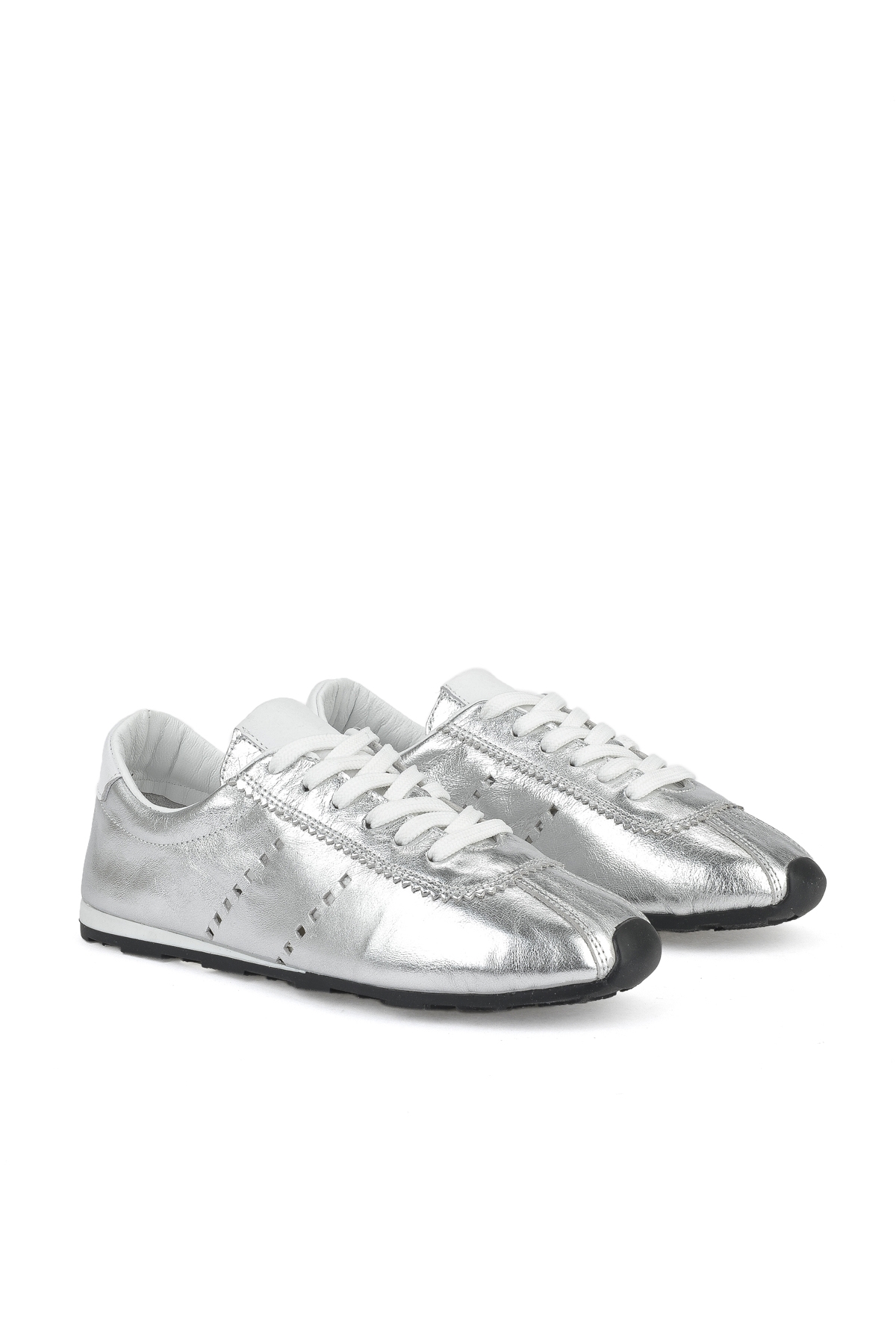 Kadın Hakiki Deri Sneaker 1511035Z6300 Gümüş - Görsel 3