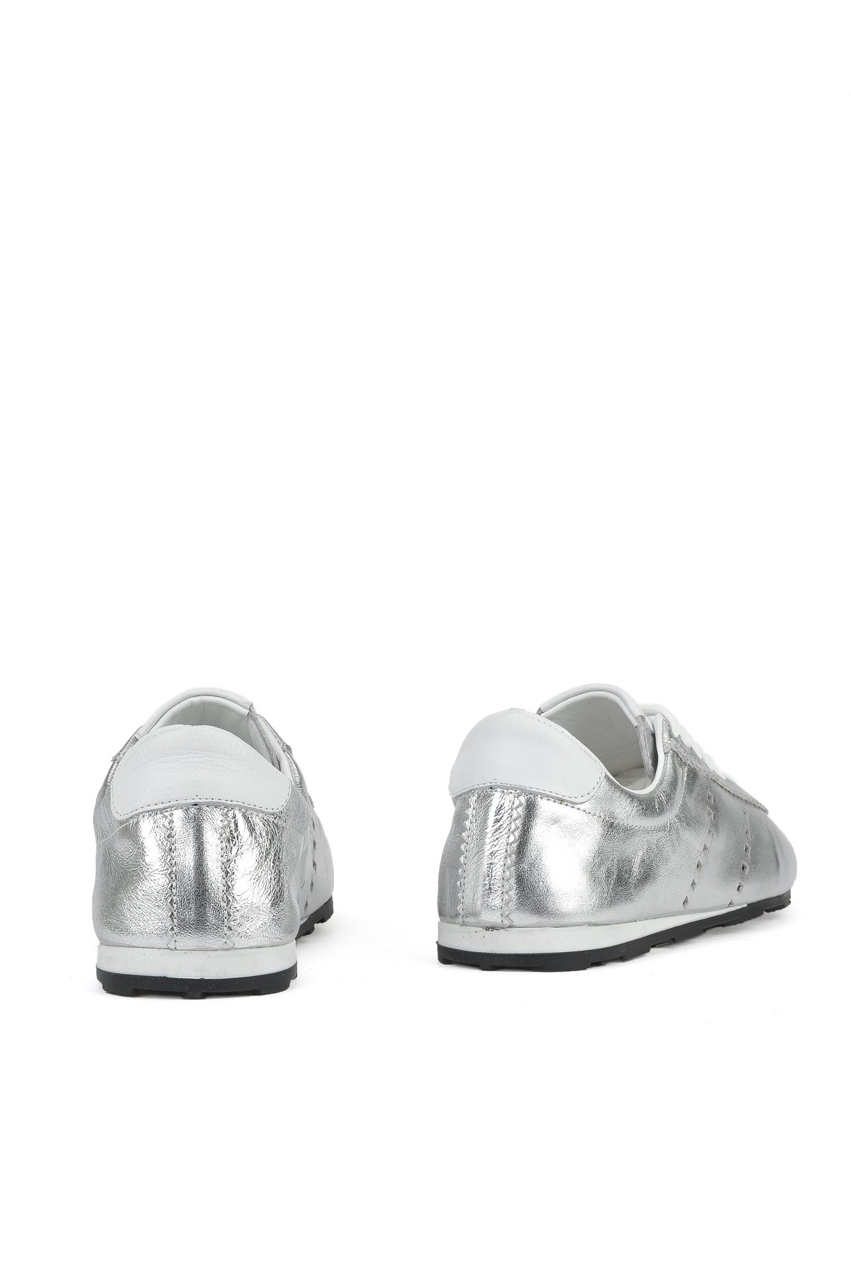 Kadın Hakiki Deri Sneaker 1511035Z6300 Gümüş - Görsel 4