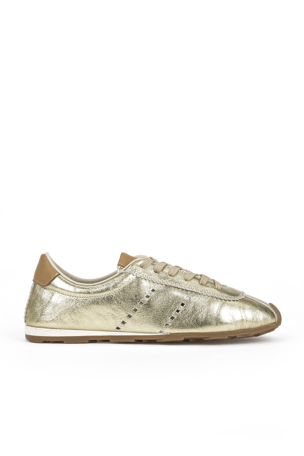 Kadın Hakiki Deri Sneaker 1511035Z6300 Gold - Görsel 2