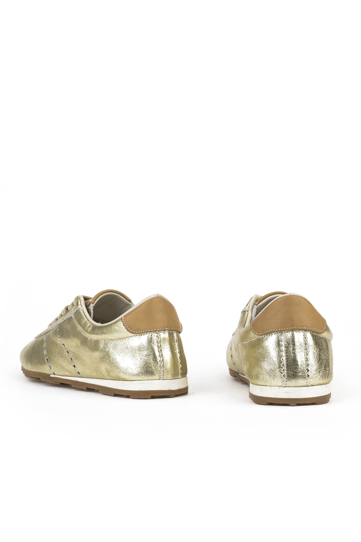 Kadın Hakiki Deri Sneaker 1511035Z6300 Gold - Görsel 4
