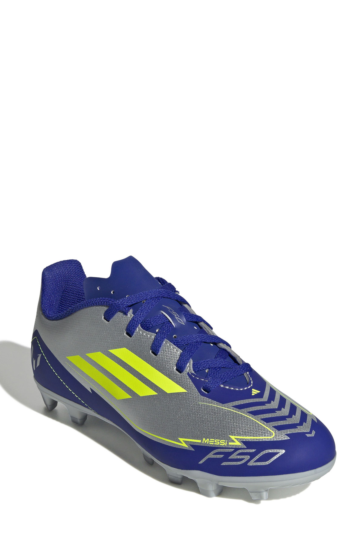 F50 CLUB FG/MG J MESSI Gümüş Unisex Krampon - Görsel 5