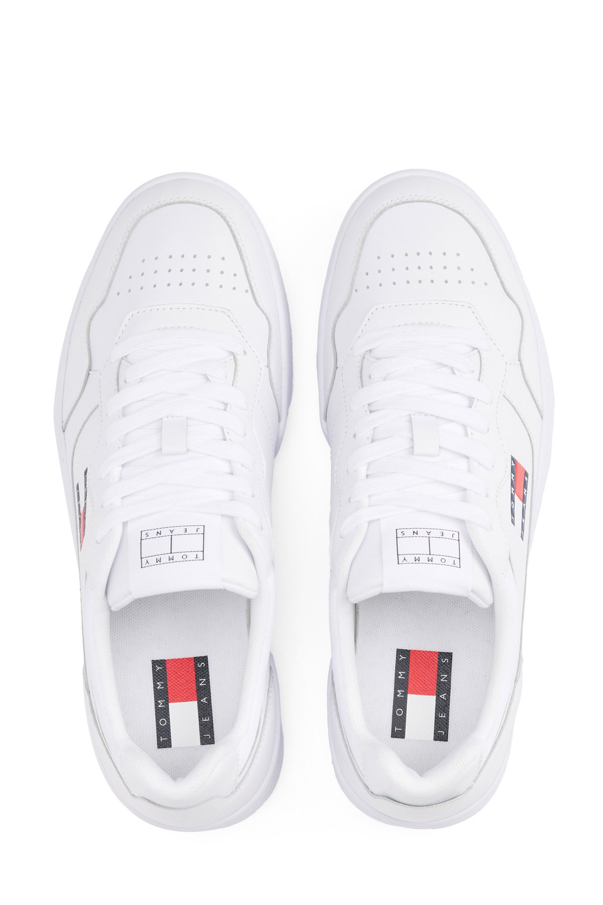 Tommy Hilfiger (NEW)TJM CUPSOLE LEATHER Beyaz Erkek Sneaker - Görsel 6