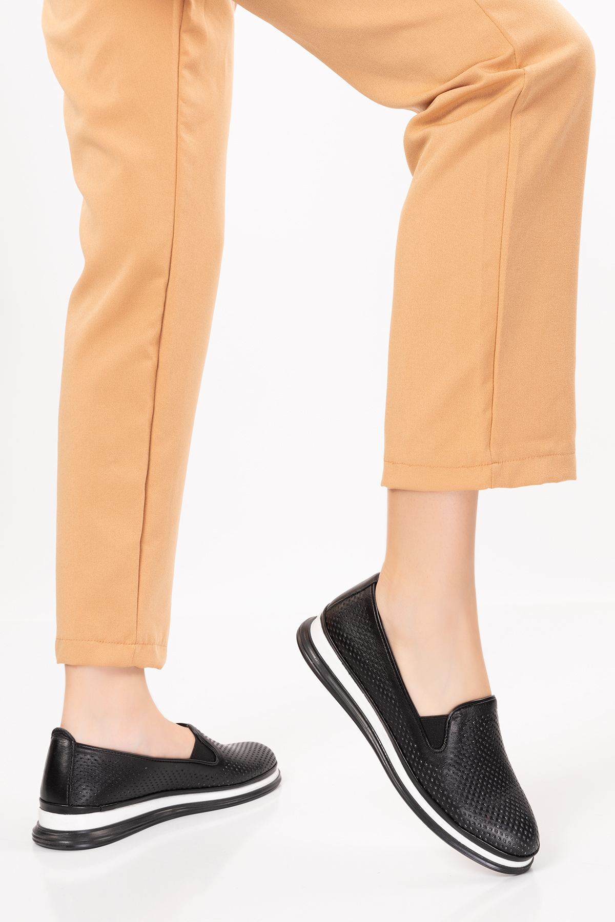 Gondol Hakiki Deri Günlük Rahat Yazlık Ayakkabı yt.112 - Görsel 4