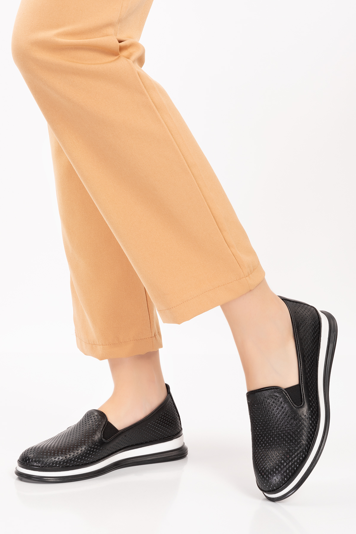 Gondol Hakiki Deri Günlük Rahat Yazlık Ayakkabı yt.112 - Görsel 5