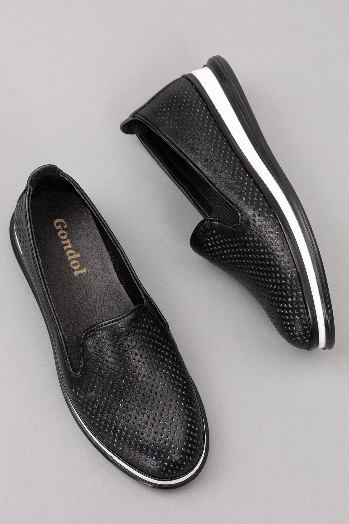 Gondol Hakiki Deri Günlük Rahat Yazlık Ayakkabı yt.112 - Görsel 9