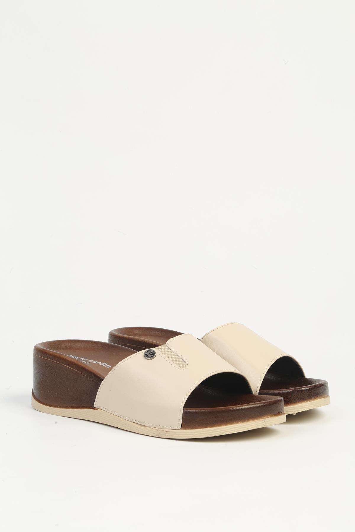 Krem Kadın Terlik PC-7421 - Görsel 3