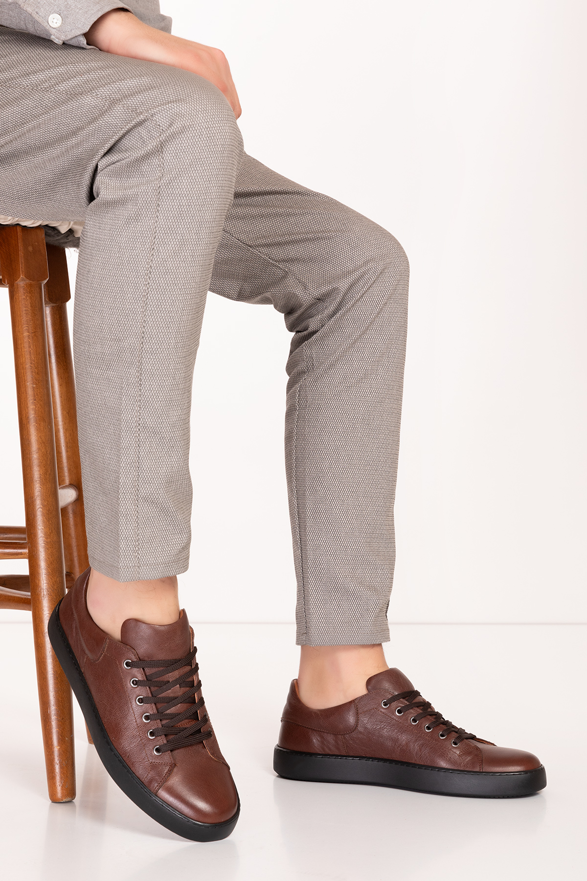 Gondol Erkek Hakiki Deri Rahat Taban Casual Ayakkabı tx.7660 - Görsel 2