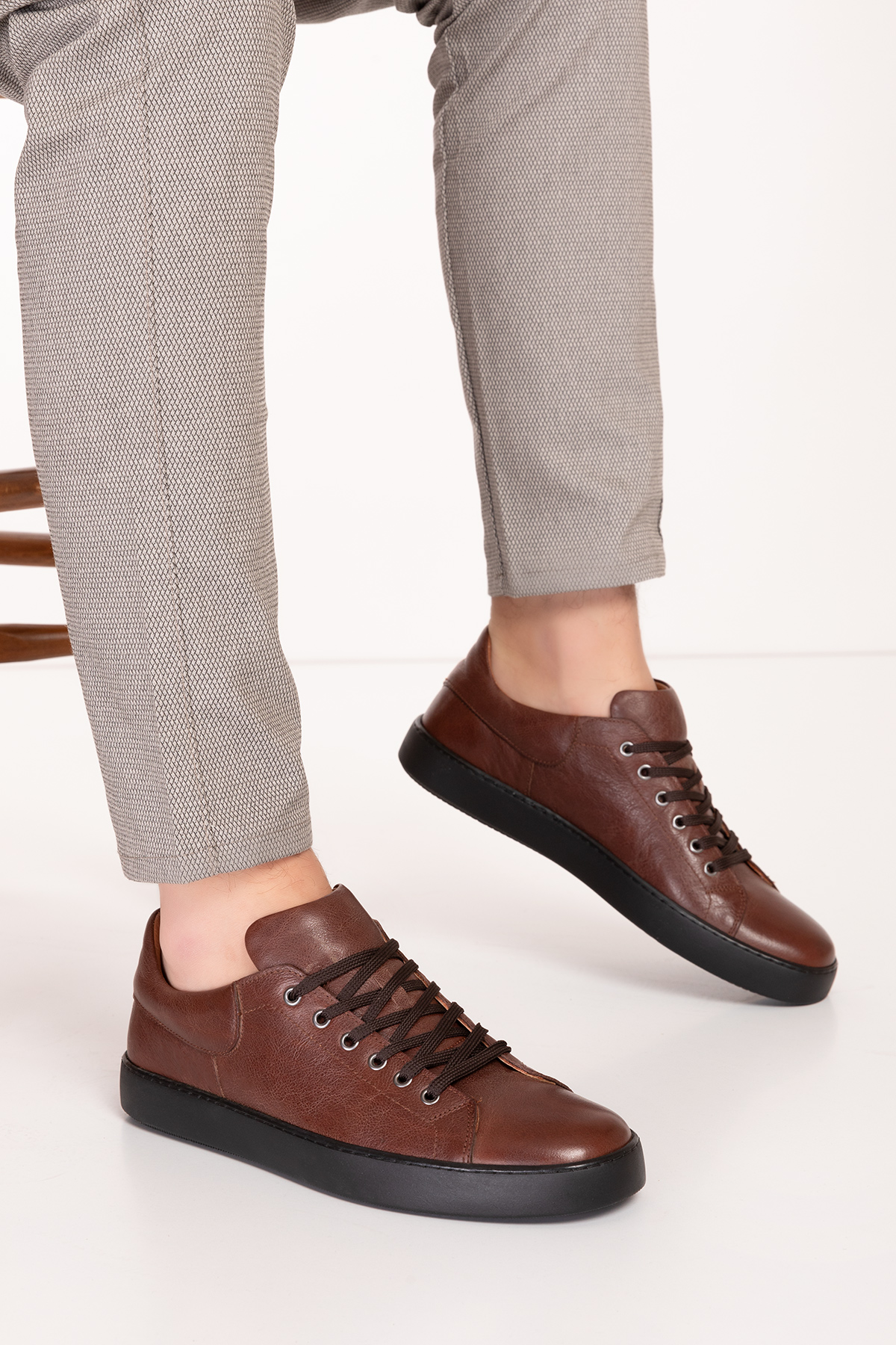 Gondol Erkek Hakiki Deri Rahat Taban Casual Ayakkabı tx.7660 - Görsel 5