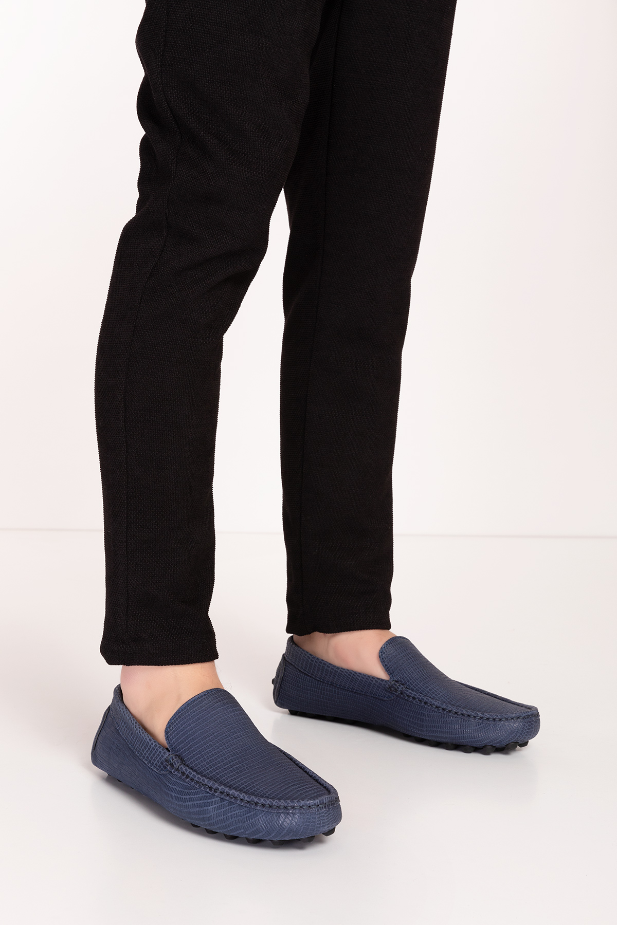 Gondol Erkek Hakiki Deri Esnek Taban Yazlık Loafer Ayakkabı tx.13880 - Görsel 2