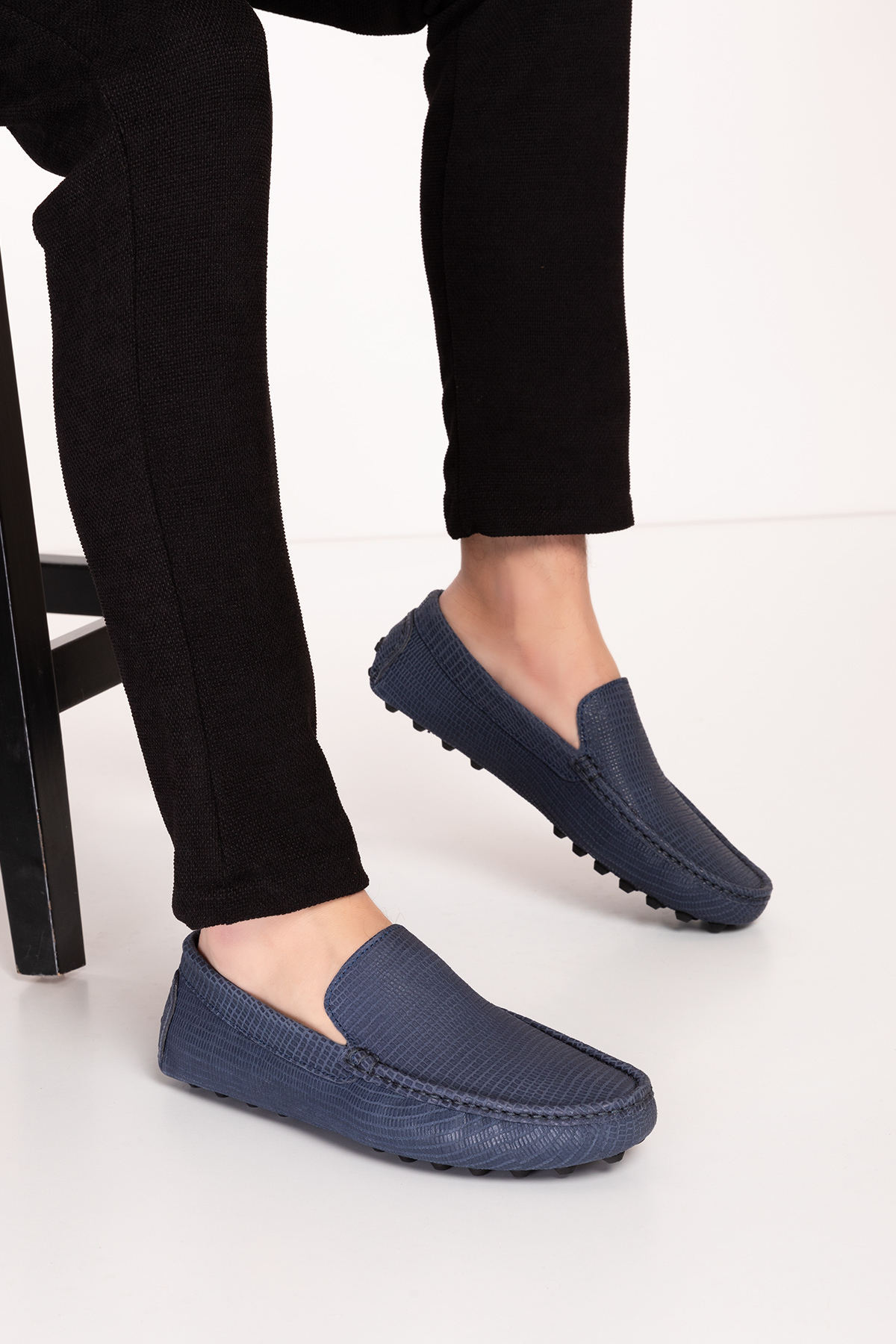 Gondol Erkek Hakiki Deri Esnek Taban Yazlık Loafer Ayakkabı tx.13880 - Görsel 5