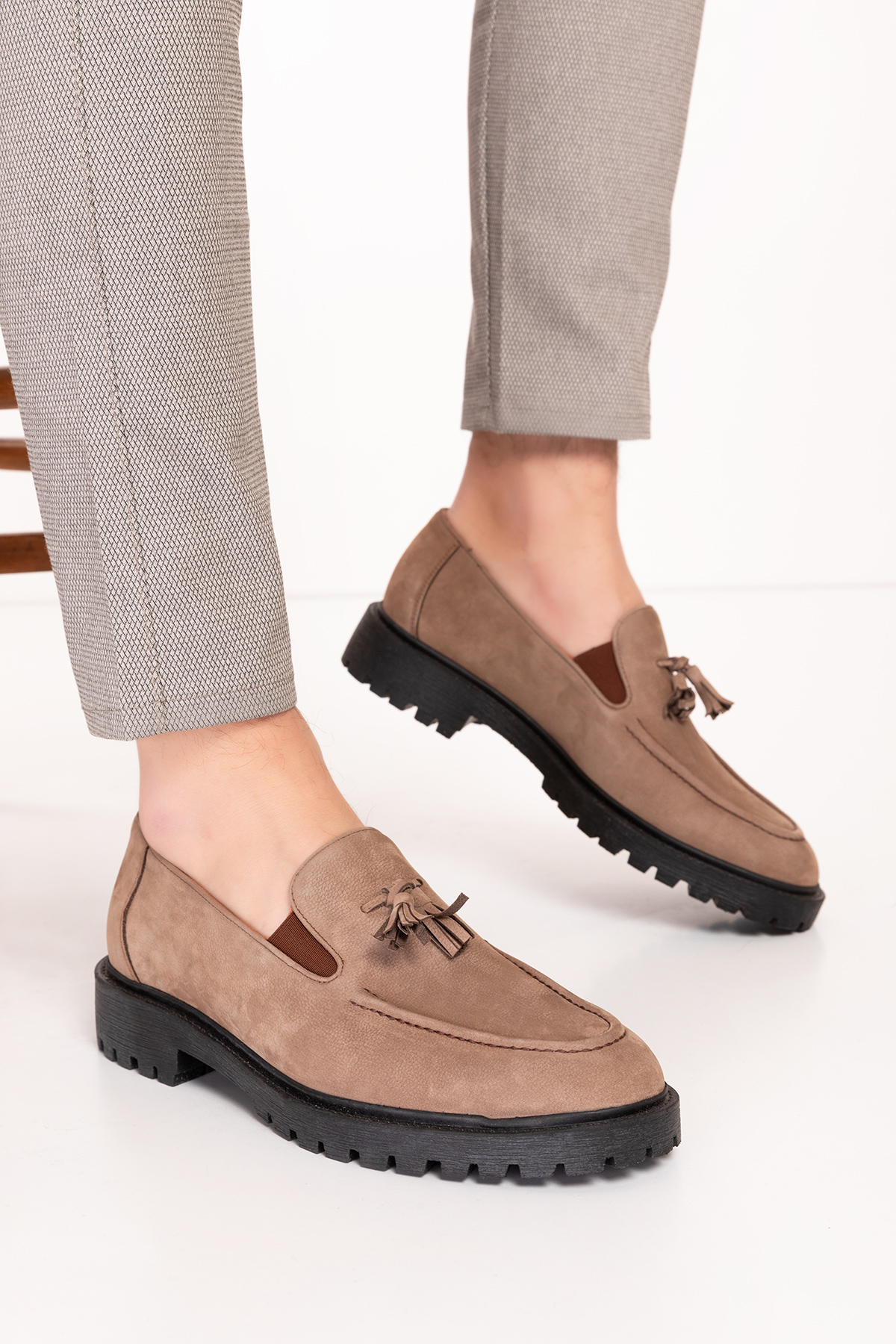 Gondol Erkek Hakiki Deri Kauçuk Taban Günlük Ayakkabı tx.77801 - Görsel 2