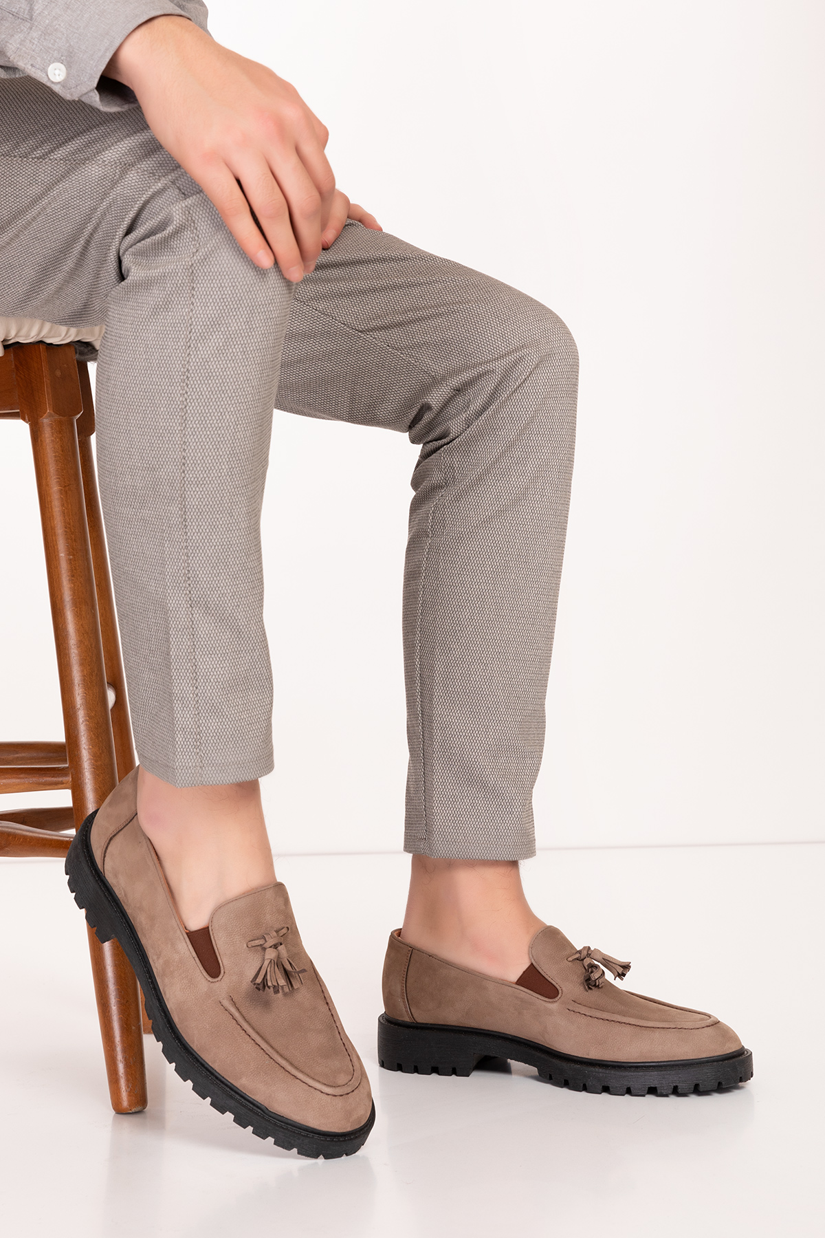 Gondol Erkek Hakiki Deri Kauçuk Taban Günlük Ayakkabı tx.77801 - Görsel 5