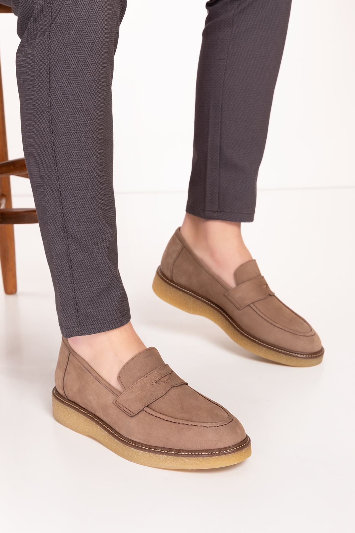 Gondol Erkek Hakiki Deri Kauçuk Taban Günlük Ayakkabı tx.77802 - Görsel 2