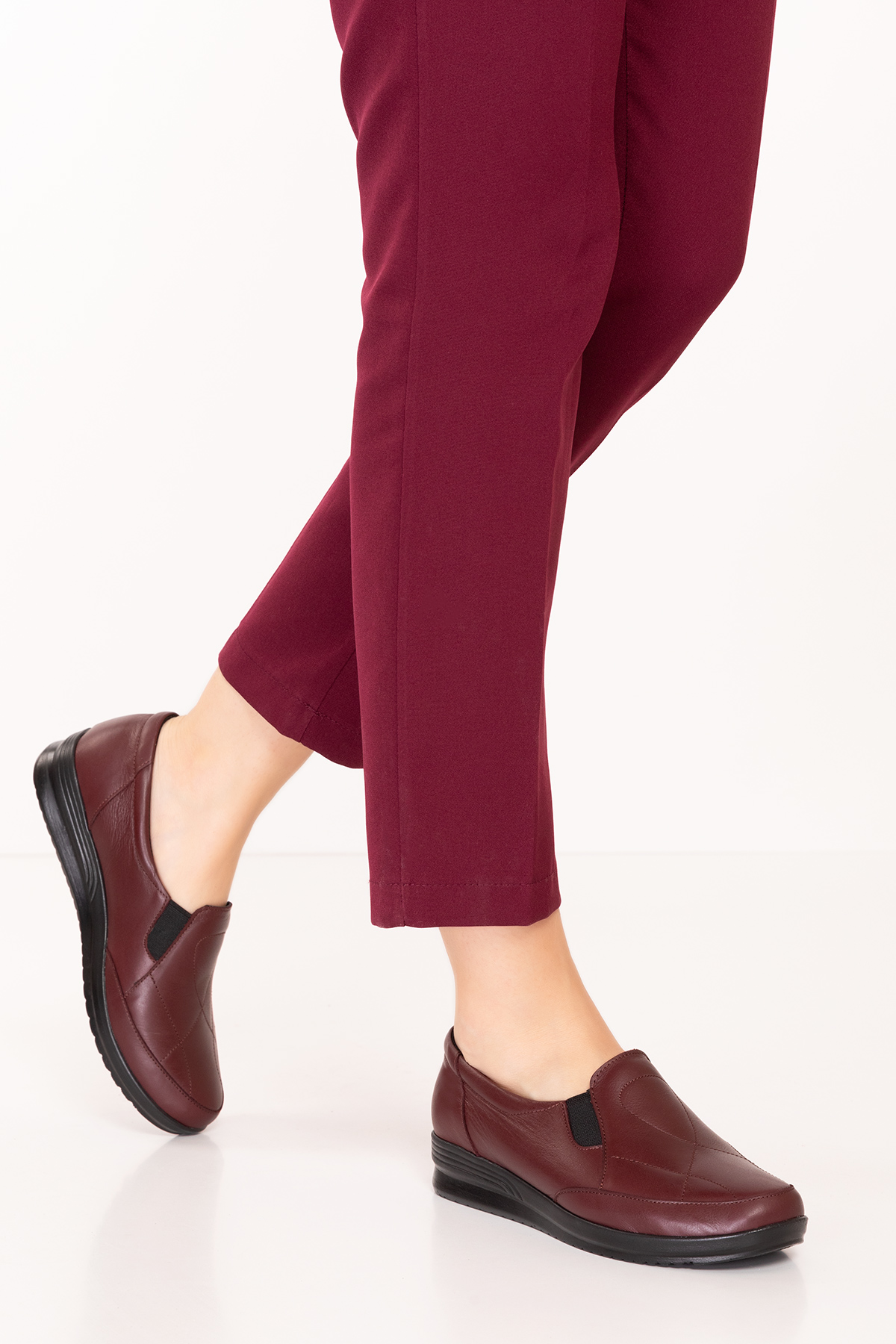 Gondol Kadın Hakiki Deri Anatomik Yumuşak Taban Günlük Ayakkabı pyt.1213 - Görsel 5