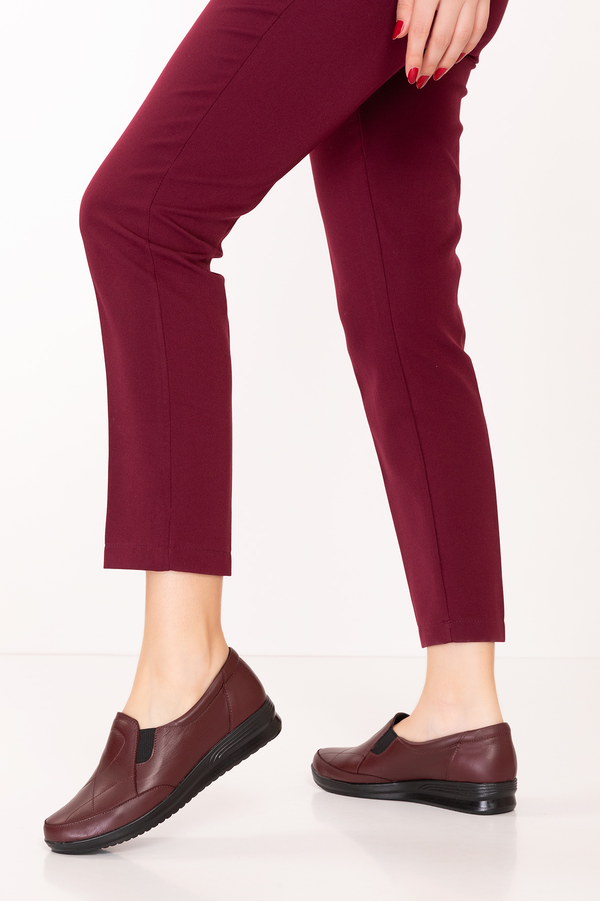 Gondol Kadın Hakiki Deri Anatomik Yumuşak Taban Günlük Ayakkabı pyt.1213 - Görsel 6