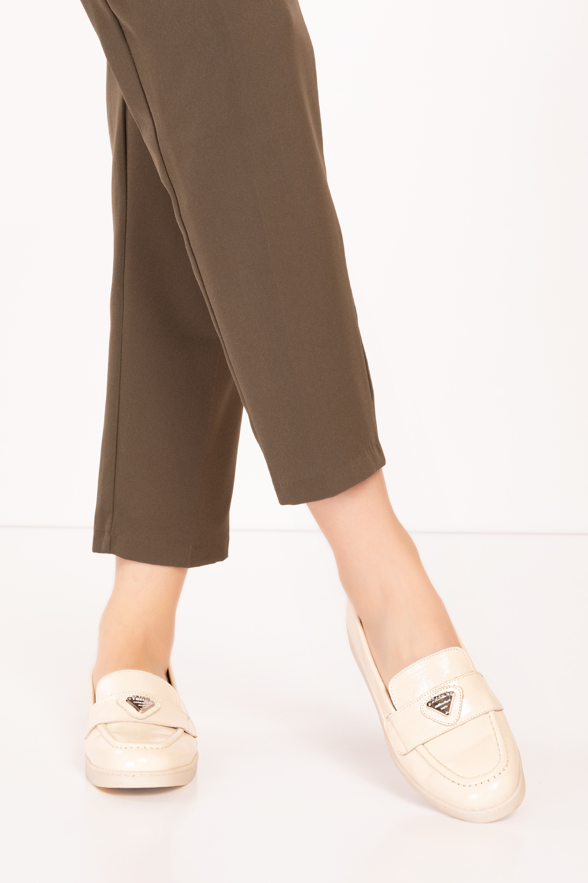 Gondol Kadın Hakiki Deri Günlük Şık Loafer anl.3200 - Görsel 9