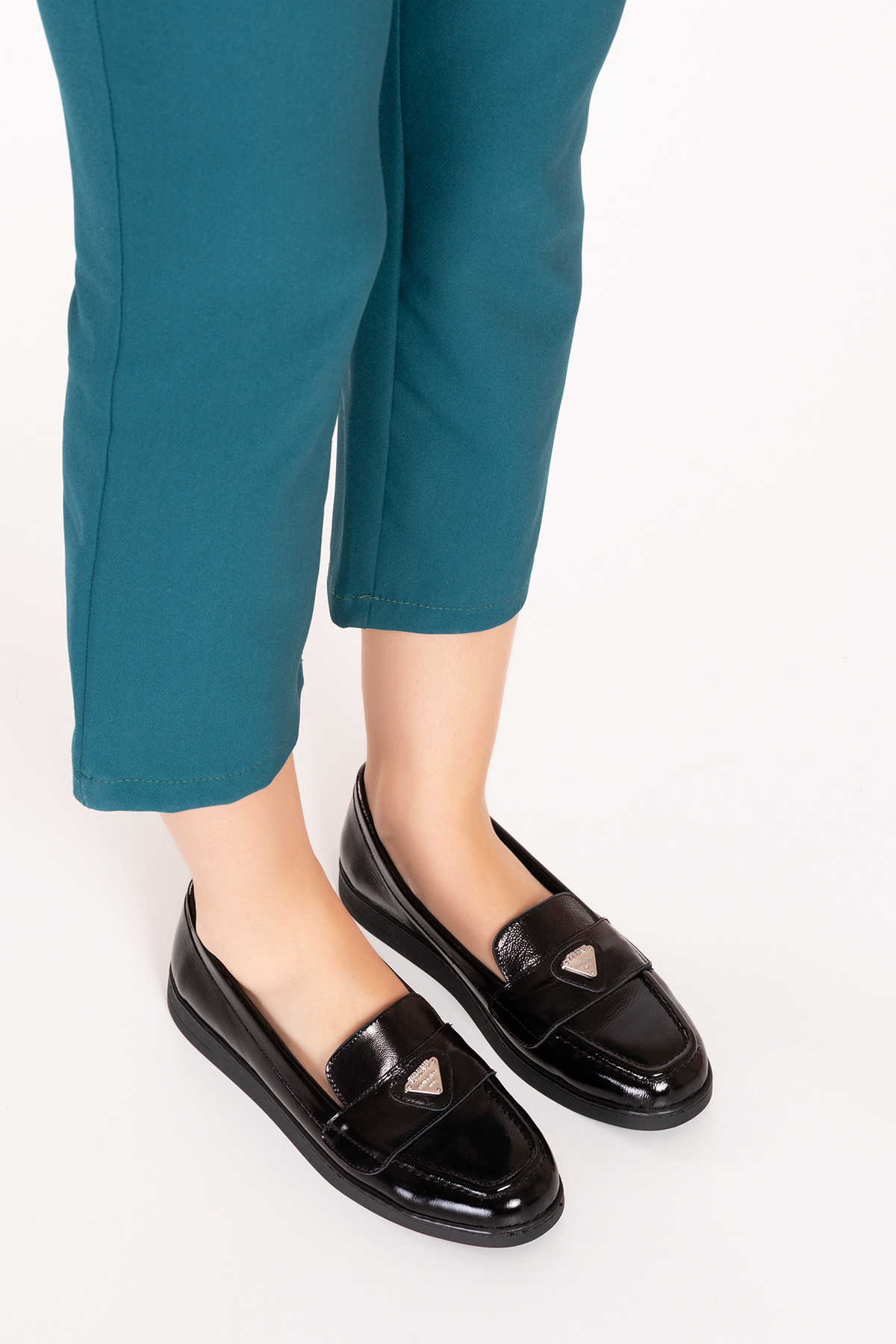 Gondol Kadın Hakiki Deri Günlük Şık Loafer anl.3200 - Görsel 8