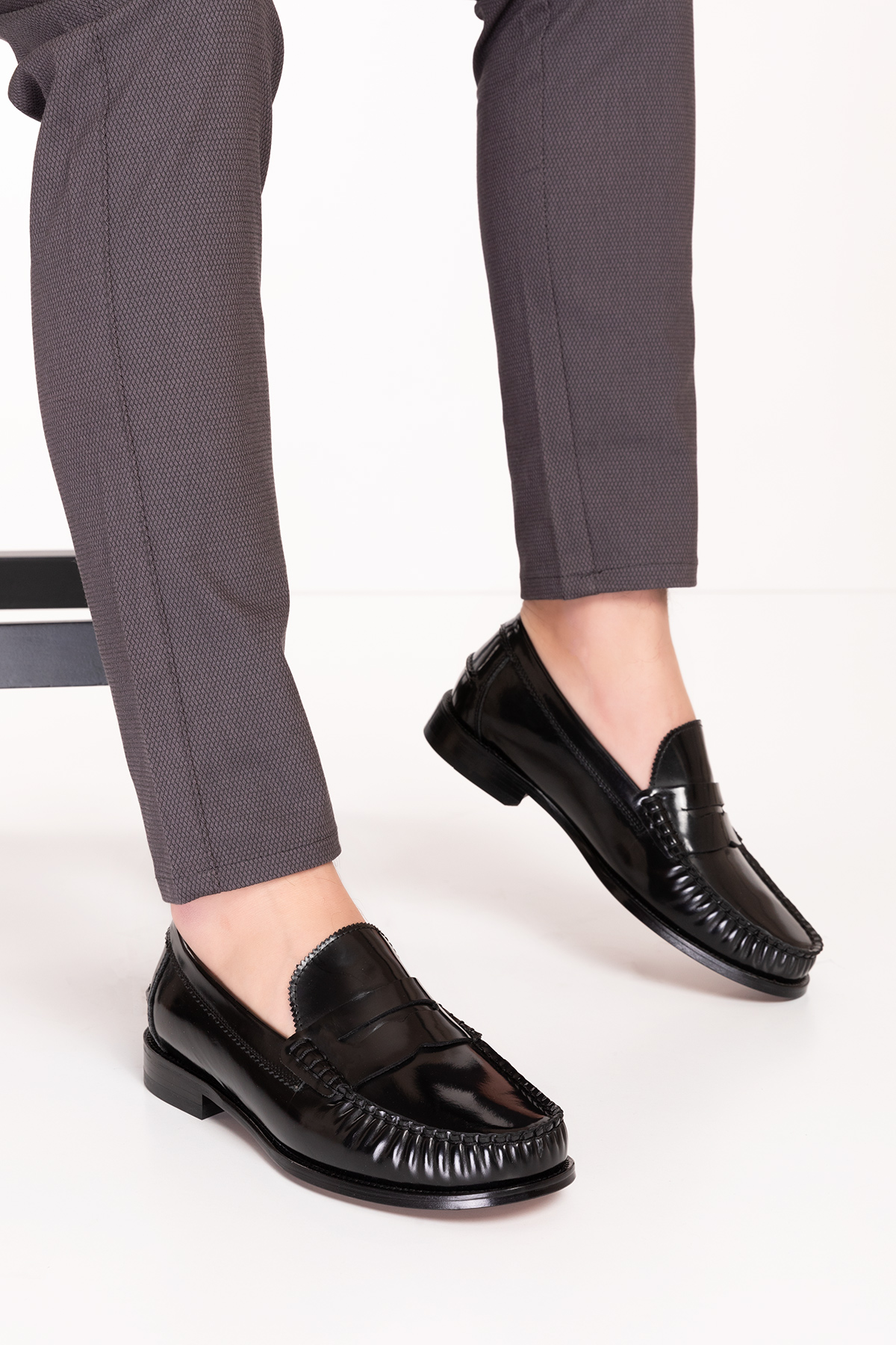 Gondol Erkek Hakiki Deri Kösele Loafer Ayakkabı ny.005 - Görsel 2