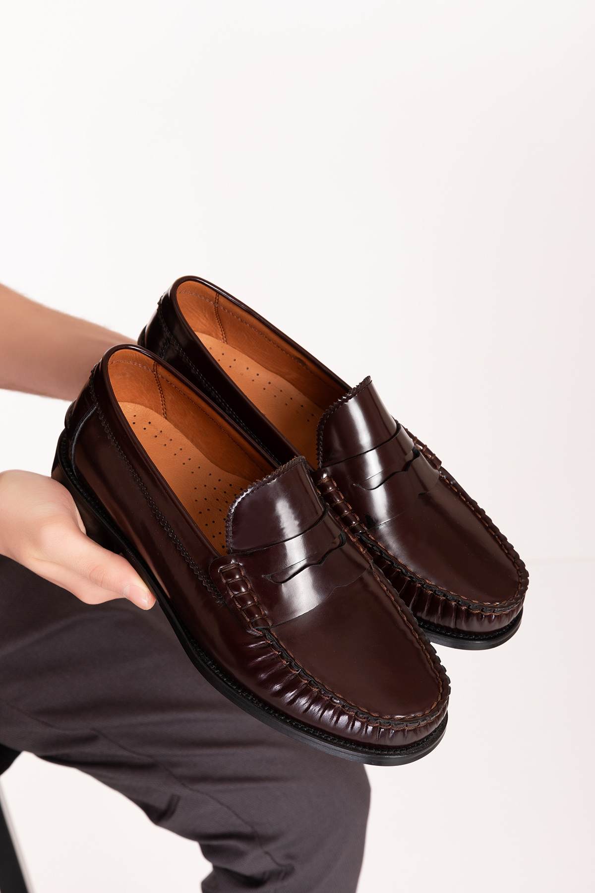 Gondol Erkek Hakiki Deri Kösele Loafer Ayakkabı ny.005 - Görsel 5