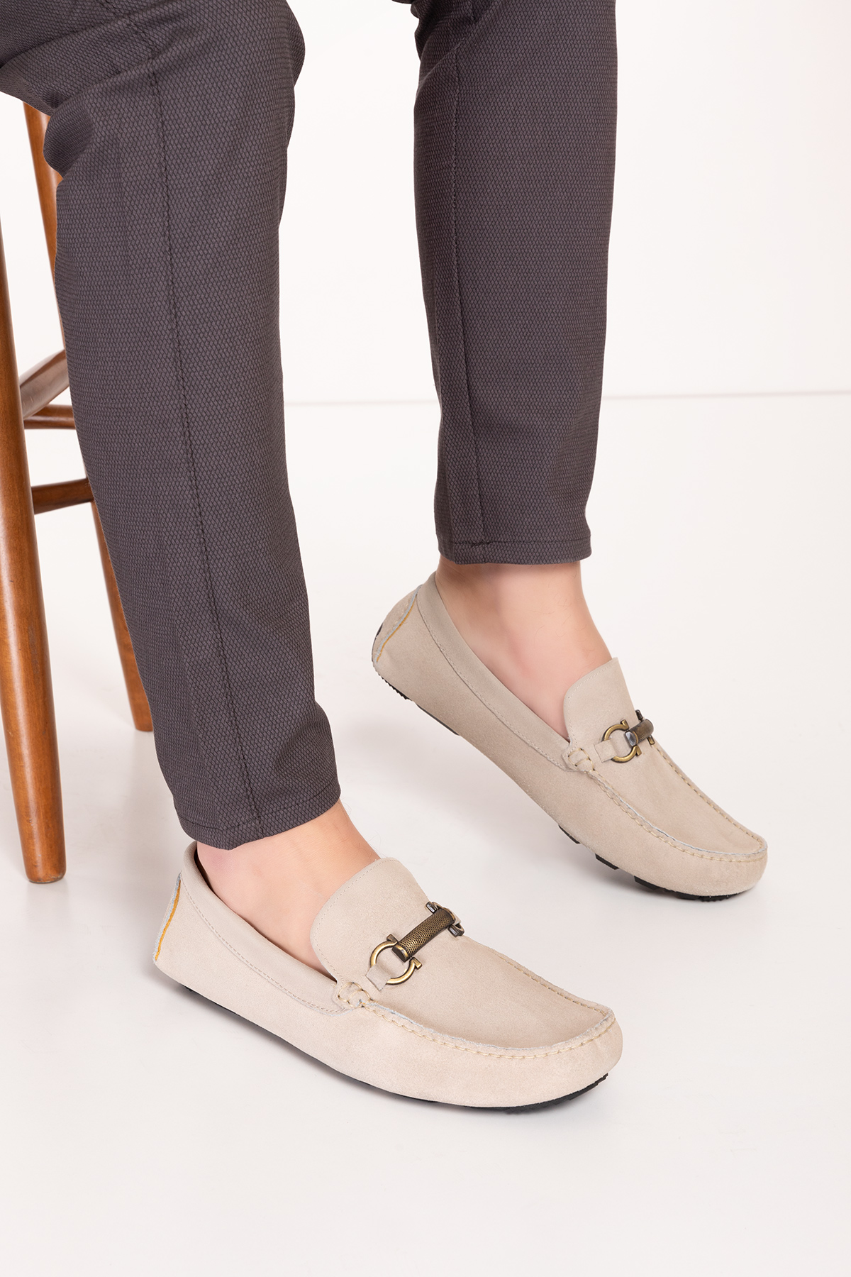 Gondol Erkek Hakiki Deri Hafif Taban Loafer Ayakkabı tx.11874 - Görsel 2