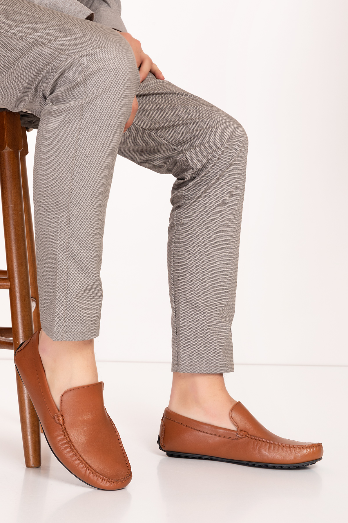 Gondol Erkek Hakiki Deri Hafif Taban Loafer Ayakkabı tx.10860 - Görsel 4