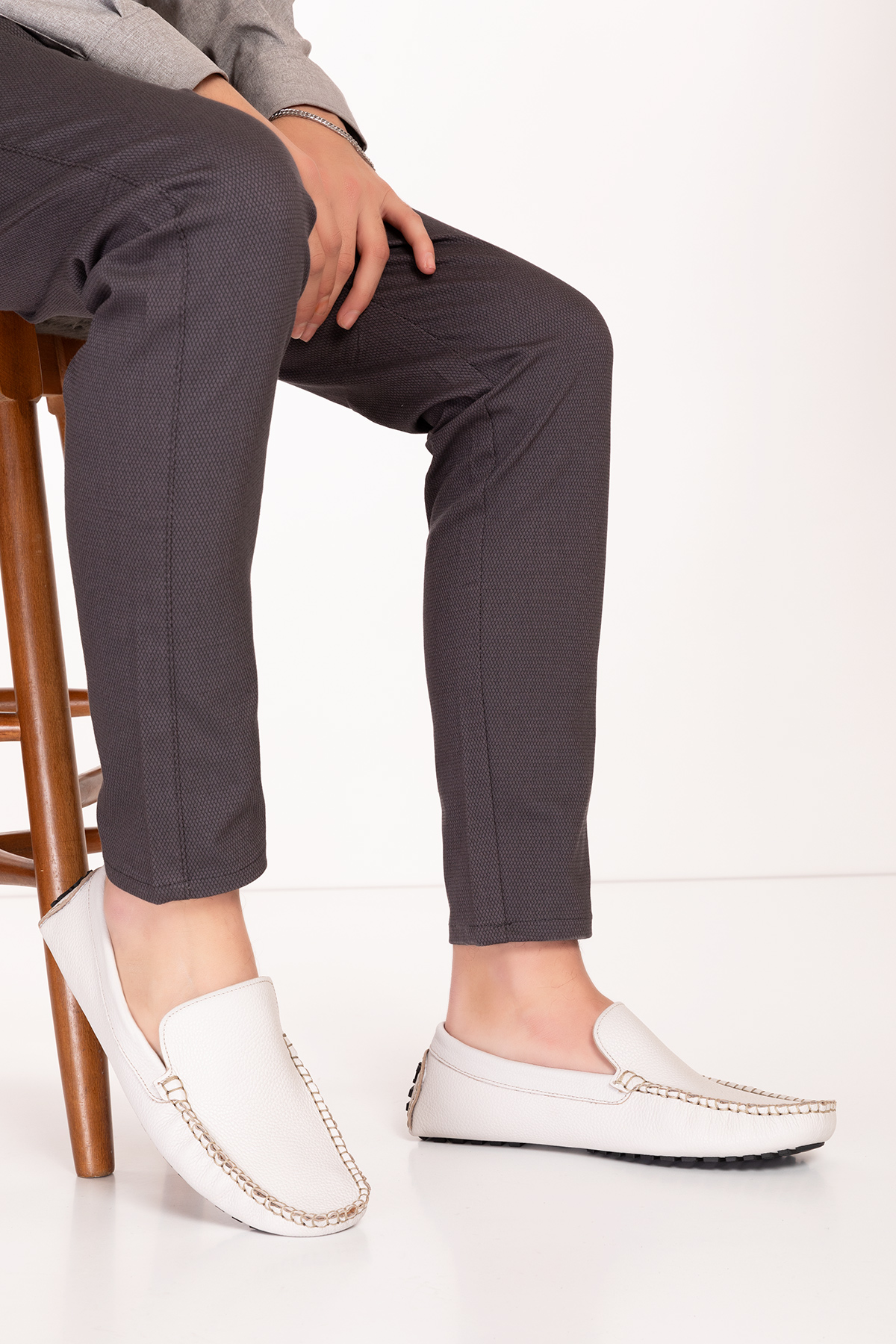 Gondol Erkek Hakiki Deri Hafif Taban Loafer Ayakkabı tx.13500 - Görsel 4