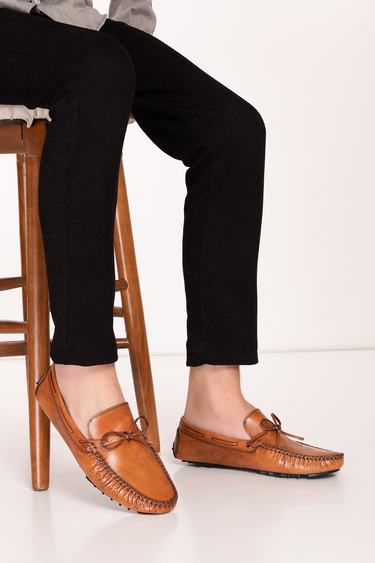 Gondol Erkek Hakiki Deri Hafif Taban Loafer Ayakkabı tx.14021 - Görsel 2