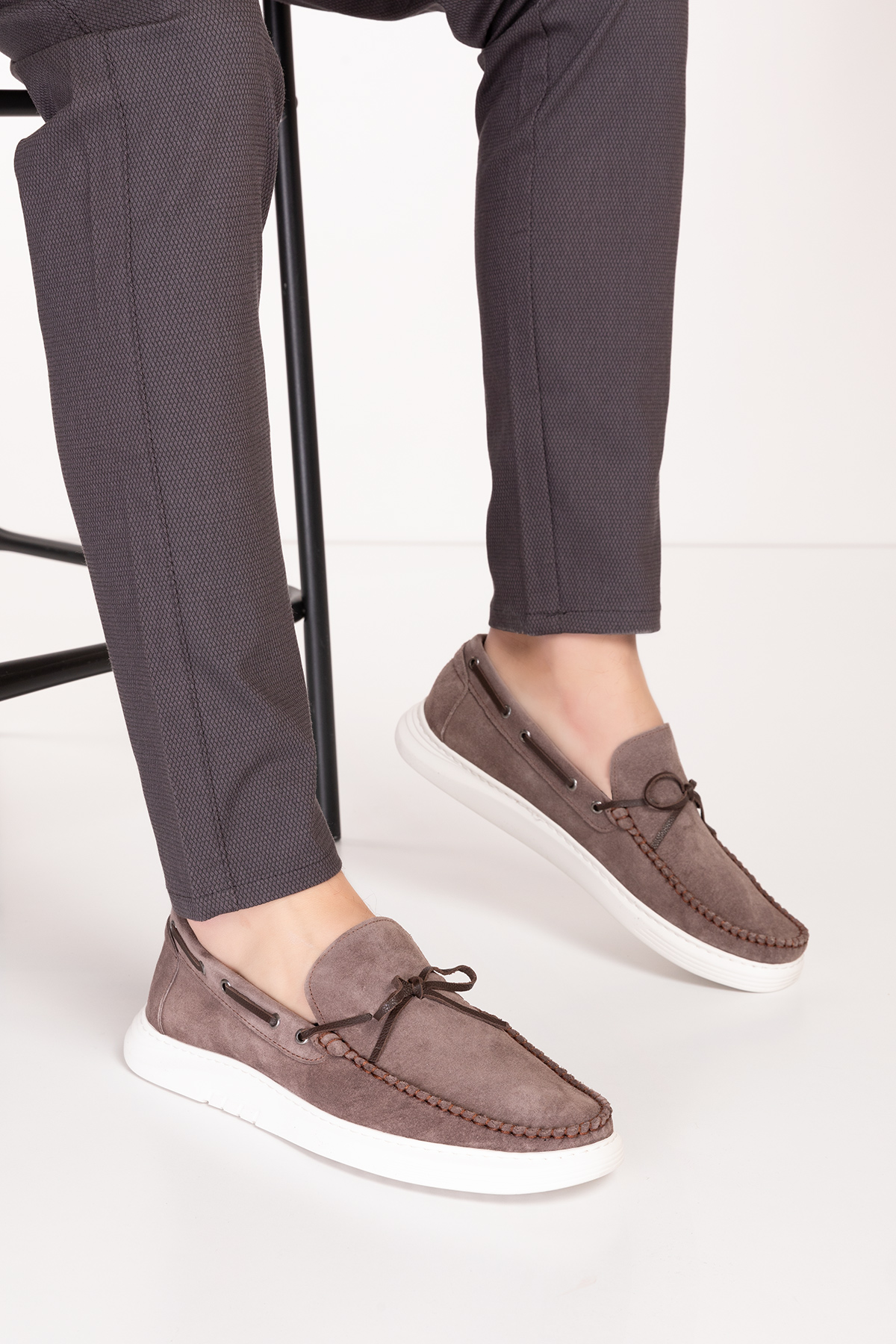 Gondol Erkek Hakiki Deri Hafif Taban Loafer Ayakkabı tx.12631 - Görsel 4