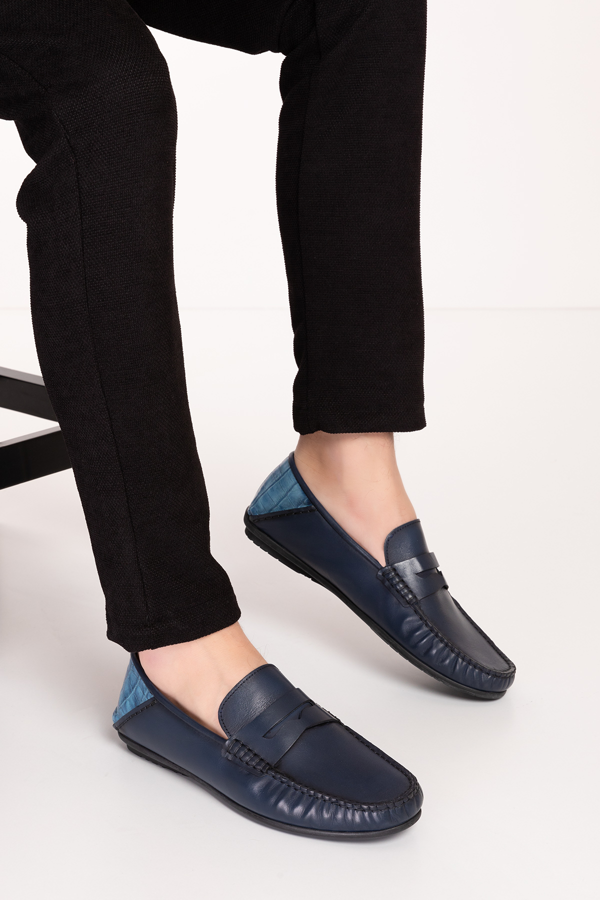 Gondol Erkek Hakiki Deri Hafif Taban Loafer Ayakkabı tx.13023 - Görsel 3