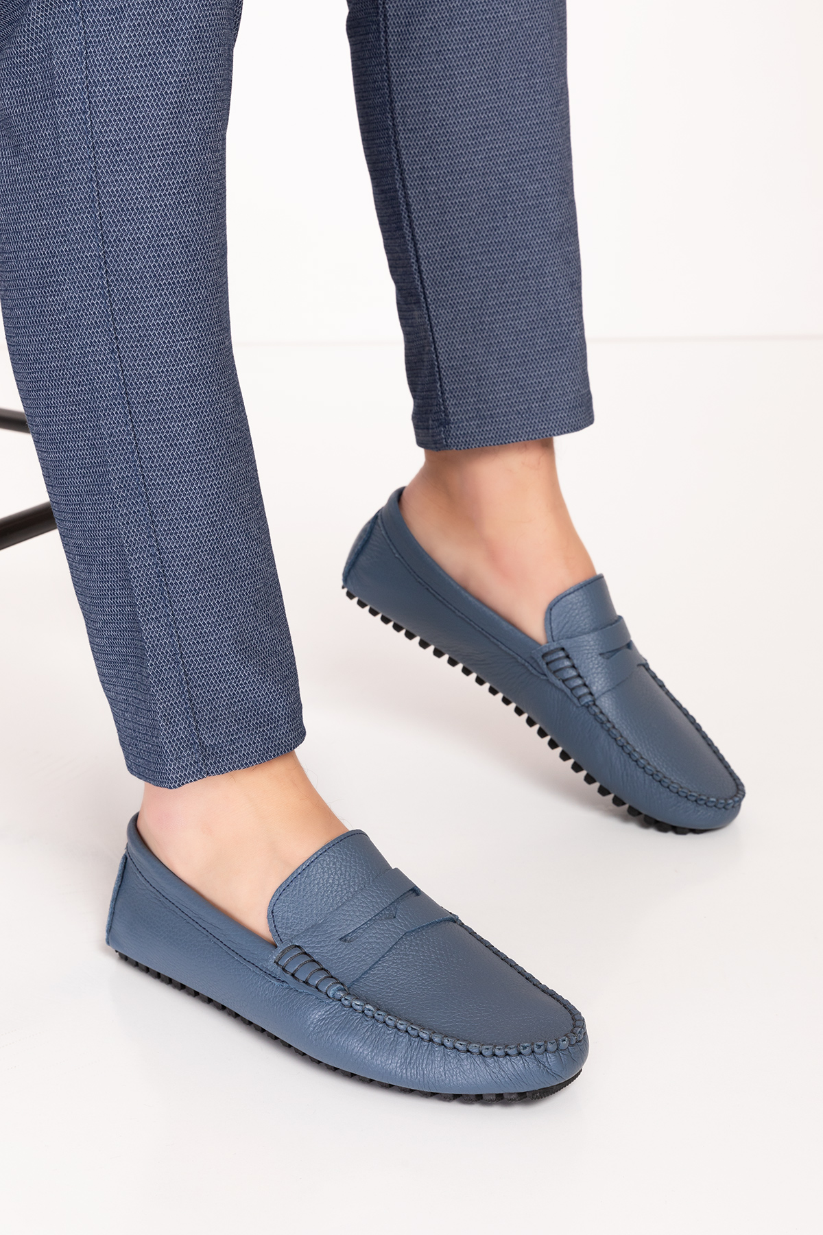 Gondol Erkek Hakiki Deri Hafif Taban Loafer Ayakkabı tx.12503 - Görsel 4