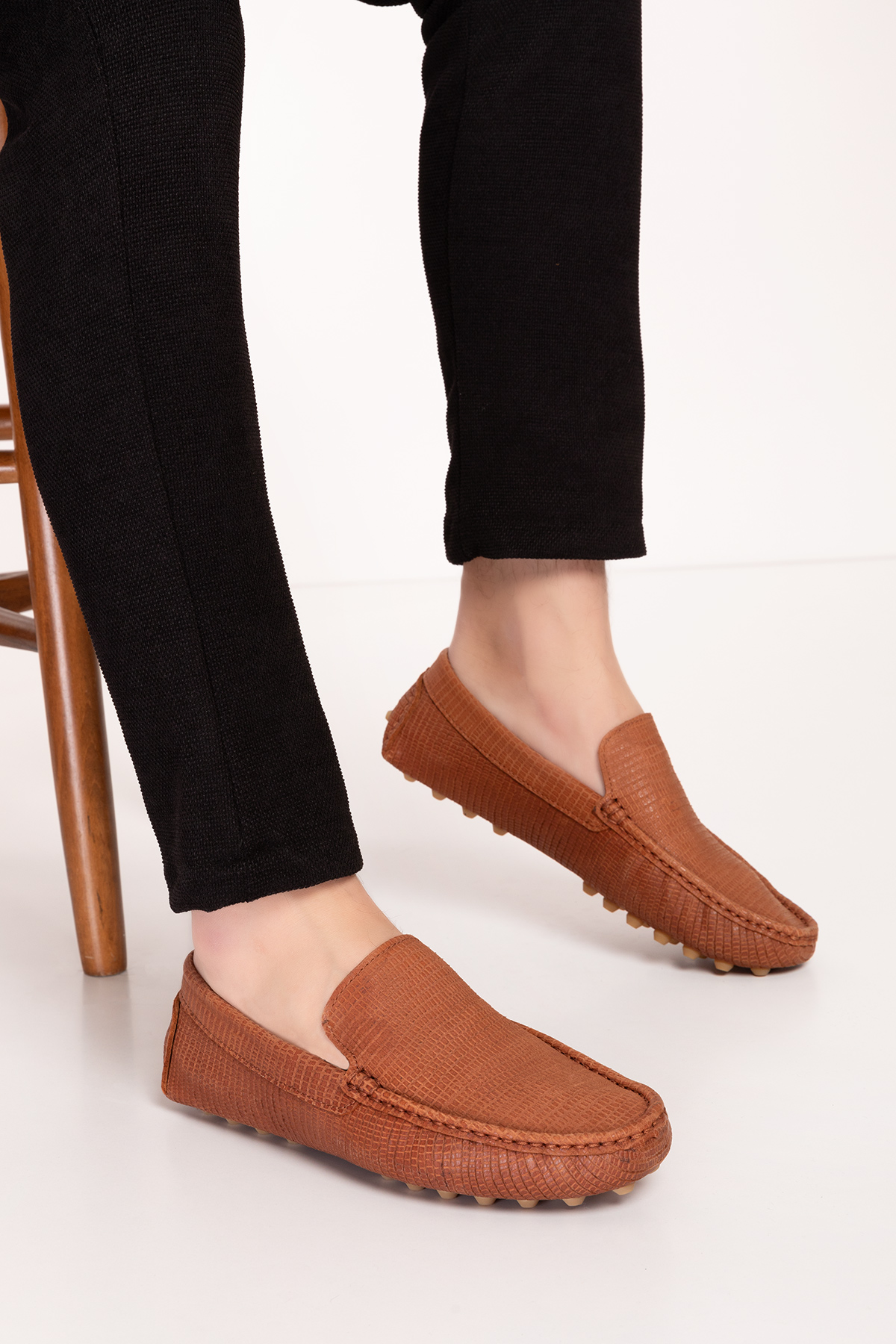 Gondol Erkek Hakiki Deri Hafif Taban Loafer Ayakkabı tx.13800 - Görsel 2