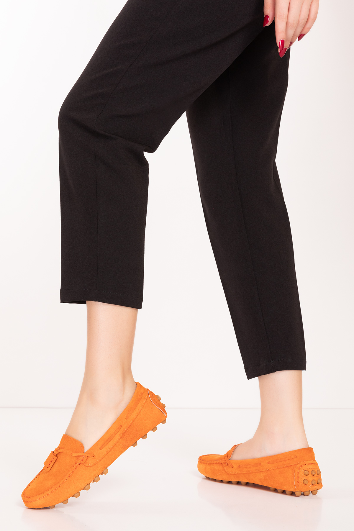 Gondol Kadın Hakiki Deri Hafif Taban Loafer Ayakkabı tx.4794 - Görsel 5