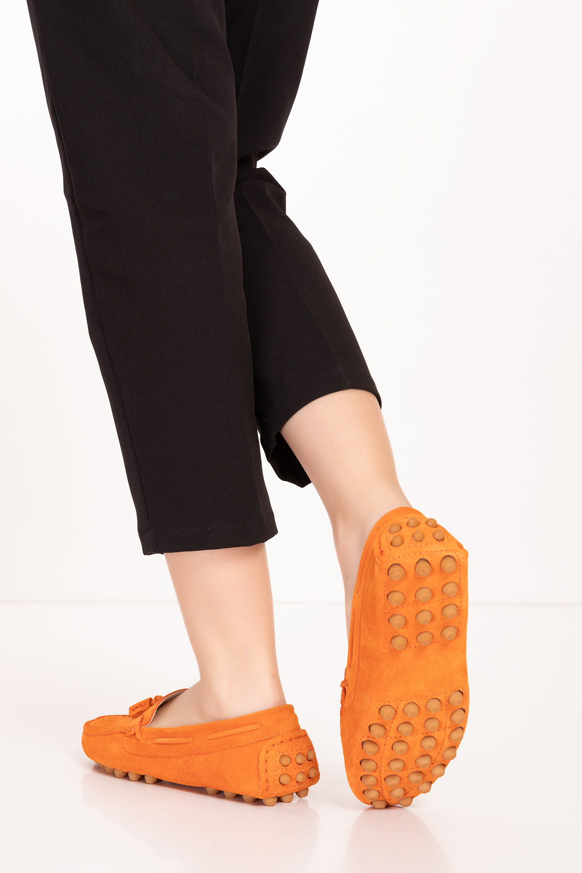 Gondol Kadın Hakiki Deri Hafif Taban Loafer Ayakkabı tx.4794 - Görsel 6