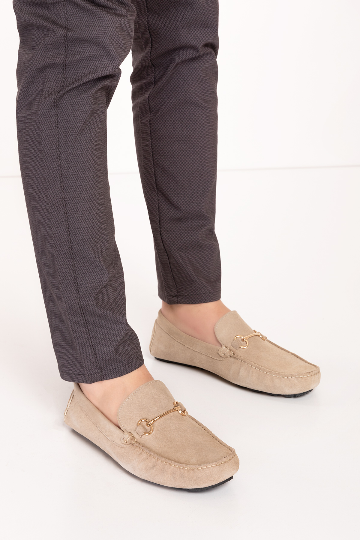 Gondol Erkek Hakiki Deri Hafif Taban Loafer Ayakkabı tx.11875 - Görsel 4