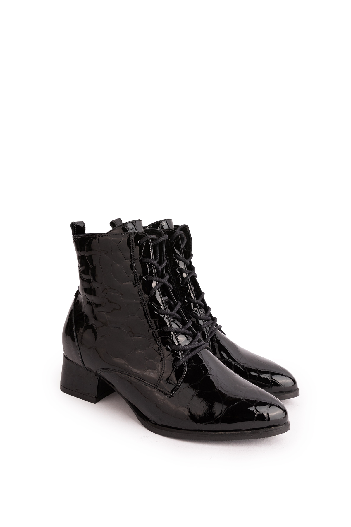 Gondol Kadın Hakiki Deri Kısa Topuklu Şık Bot ast.8154 - Görsel 8