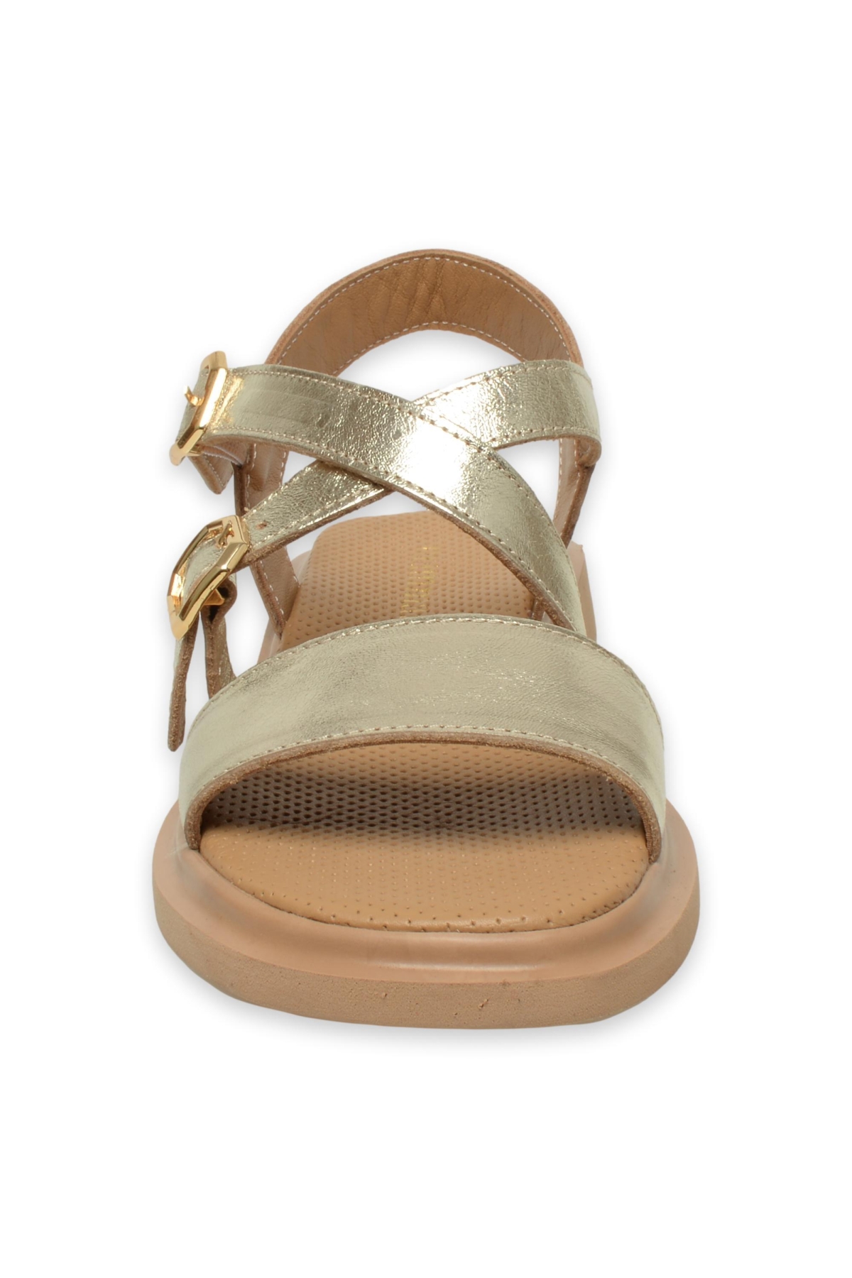 D25Ys-5010Z Günlük Altın Kadın Sandalet - Görsel 4
