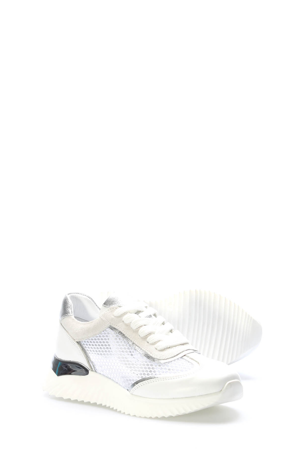 Hakiki Deri Kadın Casual Ayakkabı 757ZA25076 - Görsel 4