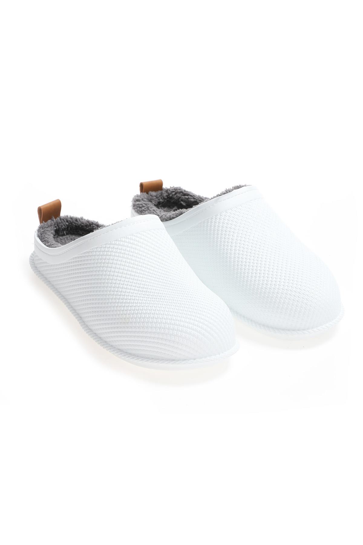 12464 Eva İçi Kürklü Islak Zemin Erkek Kışlık Ev Bahçe Sokak İş Terliği - Görsel 2