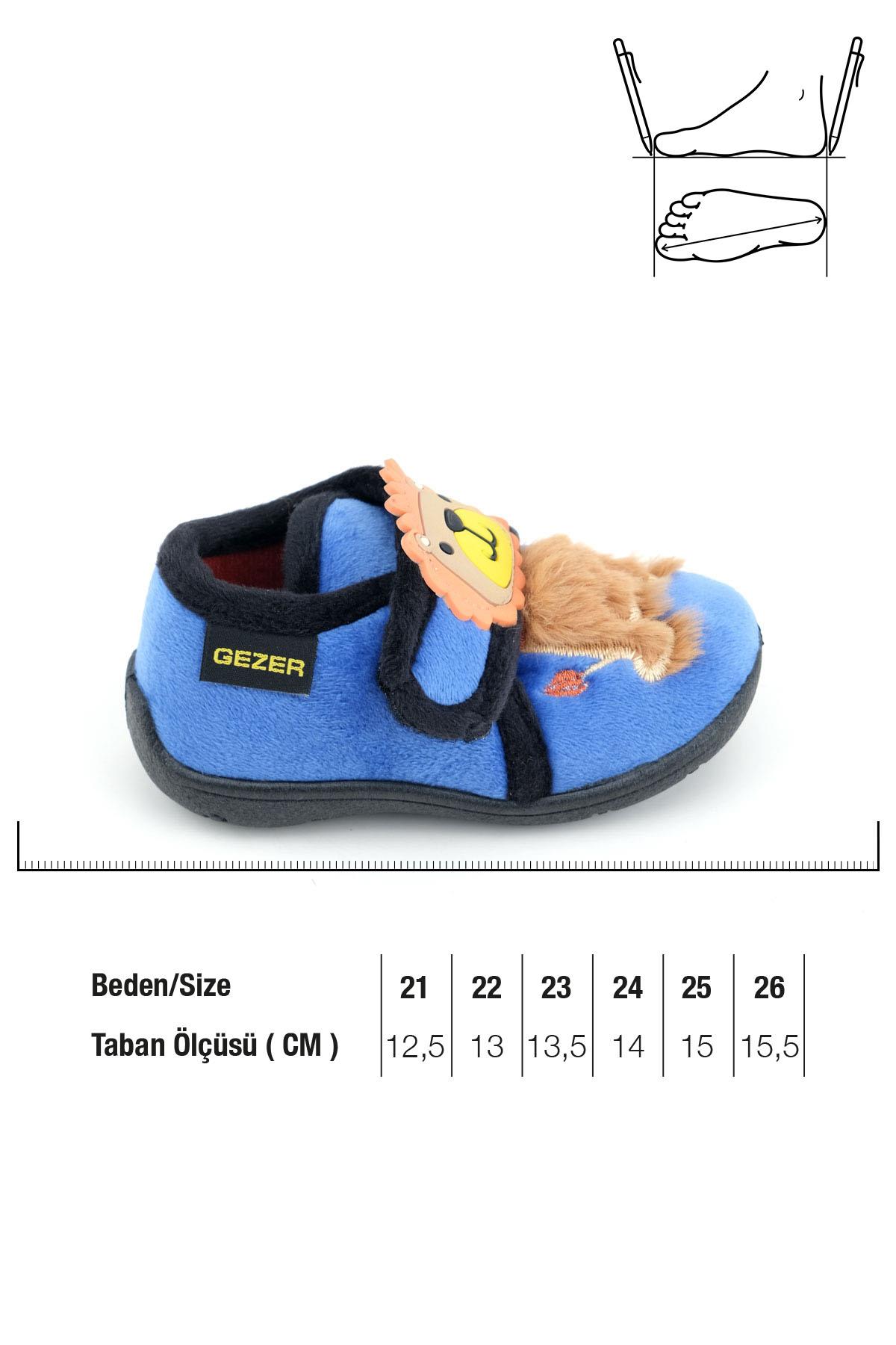 Erkek Çocuk Bebek Kışlık Cırtlı Ayarlanabilir Günlük Okul Kreş Panduf Ayakkabı - Görsel 3