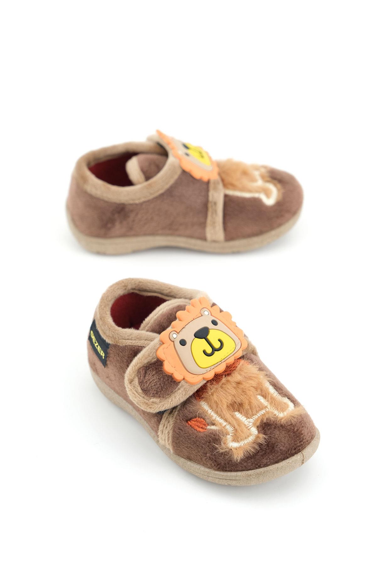 Erkek Çocuk Bebek Kışlık Cırtlı Ayarlanabilir Günlük Okul Kreş Panduf Ayakkabı - Görsel 2