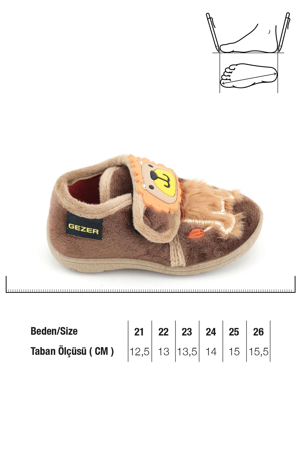 Erkek Çocuk Bebek Kışlık Cırtlı Ayarlanabilir Günlük Okul Kreş Panduf Ayakkabı - Görsel 3