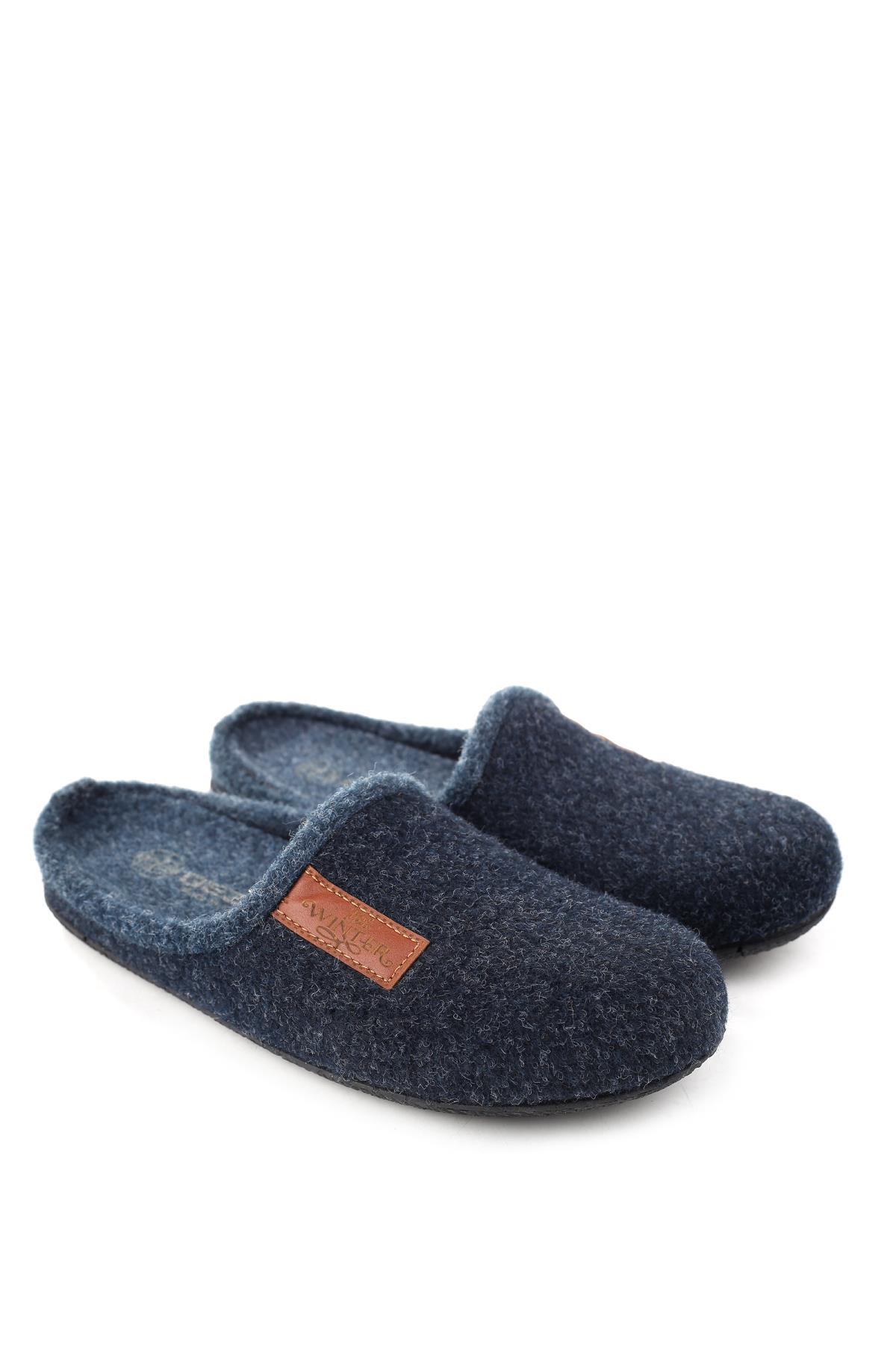 15340 Erkek Keçe Rahat Taban Ev Halı Misafir Terliği - Görsel 2