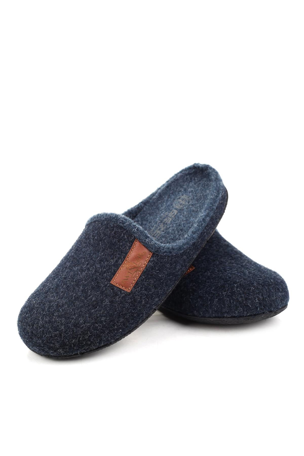 15340 Erkek Keçe Rahat Taban Ev Halı Misafir Terliği - Görsel 4