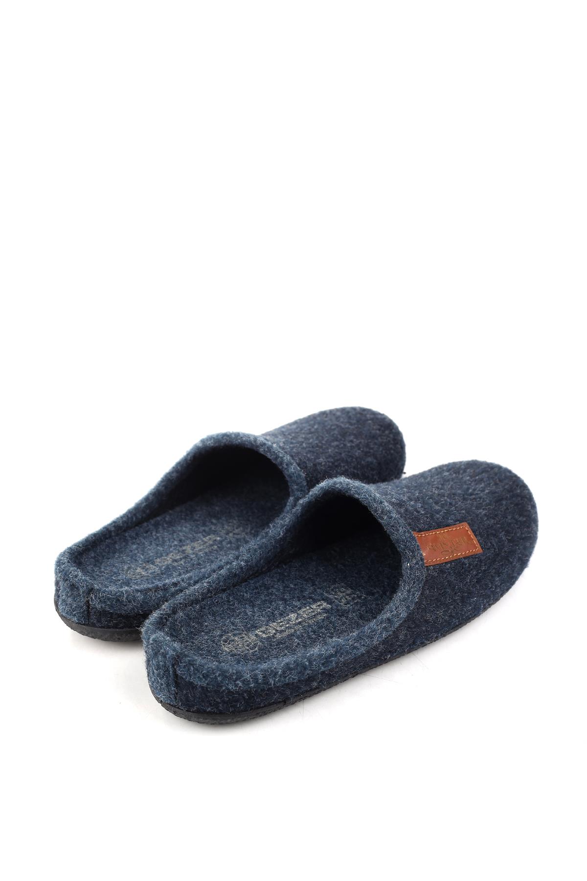 15340 Erkek Keçe Rahat Taban Ev Halı Misafir Terliği - Görsel 5