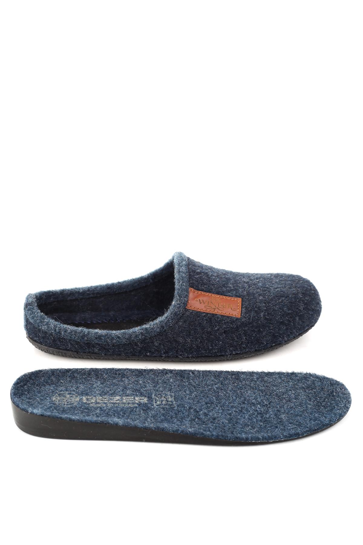 15340 Erkek Keçe Rahat Taban Ev Halı Misafir Terliği - Görsel 7