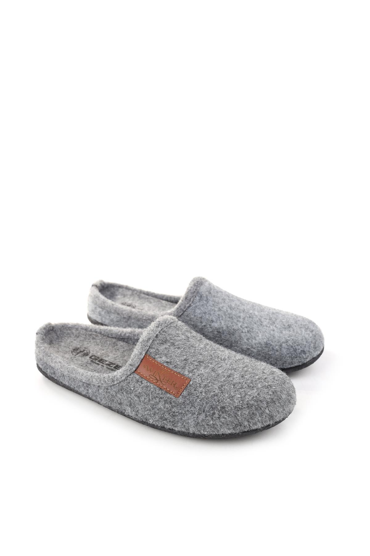 15340 Erkek Keçe Rahat Taban Ev Halı Misafir Terliği - Görsel 2